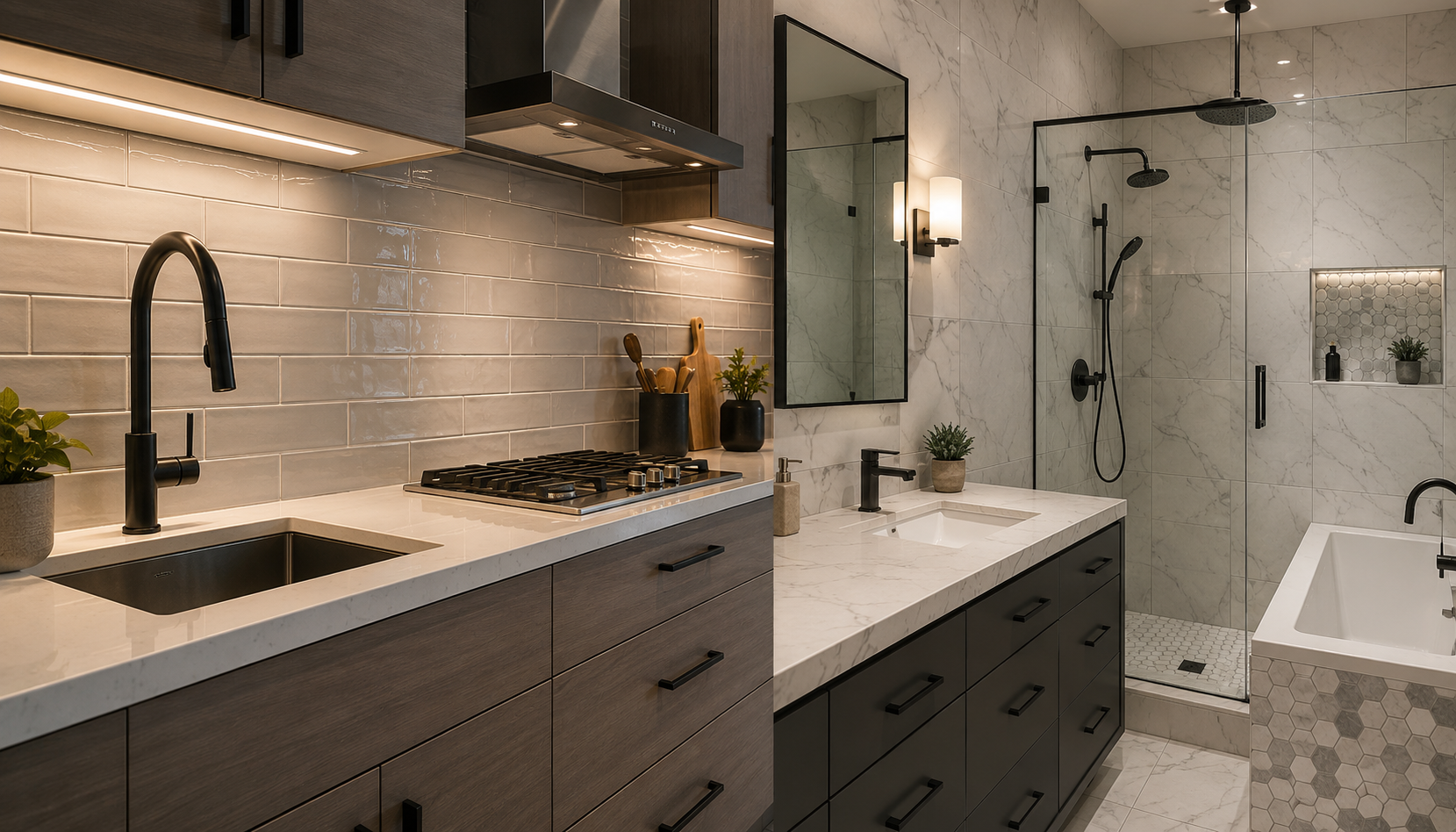 Kitchen Backsplash and Bathroom Tile Fixers Dubai